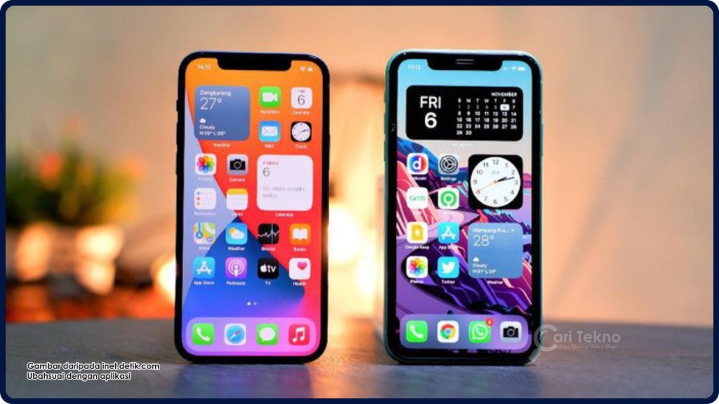 display iphone 11 dan iphone 12