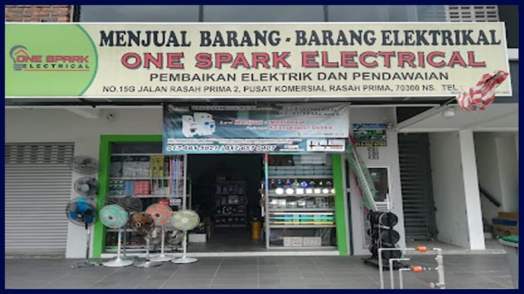 kedai elektrik near me one spark electrical seremban