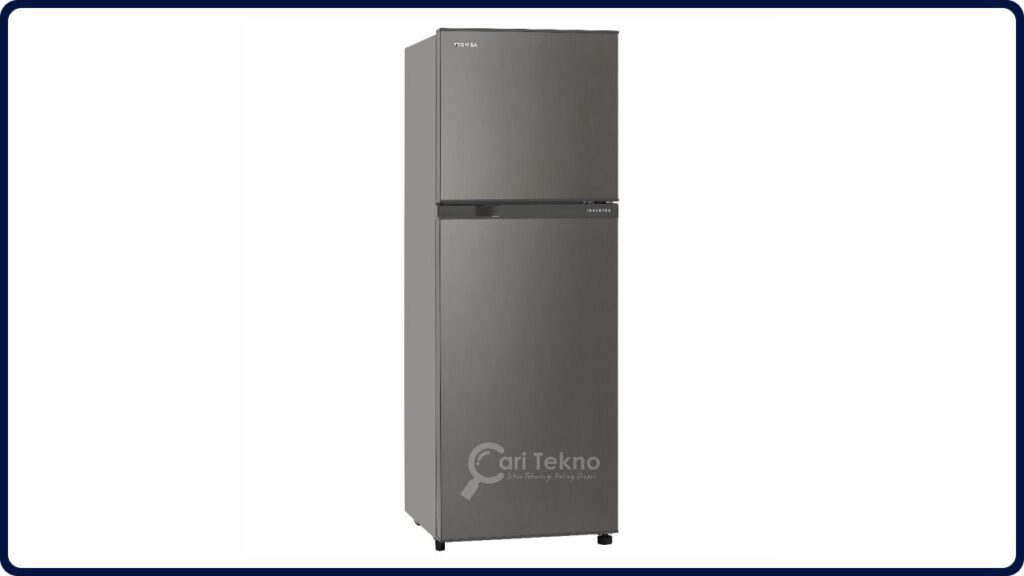 jenama peti ais 2 pintu terbaik toshiba refrigerator fridge 280l inverter a-series gr-a28ms (ds)