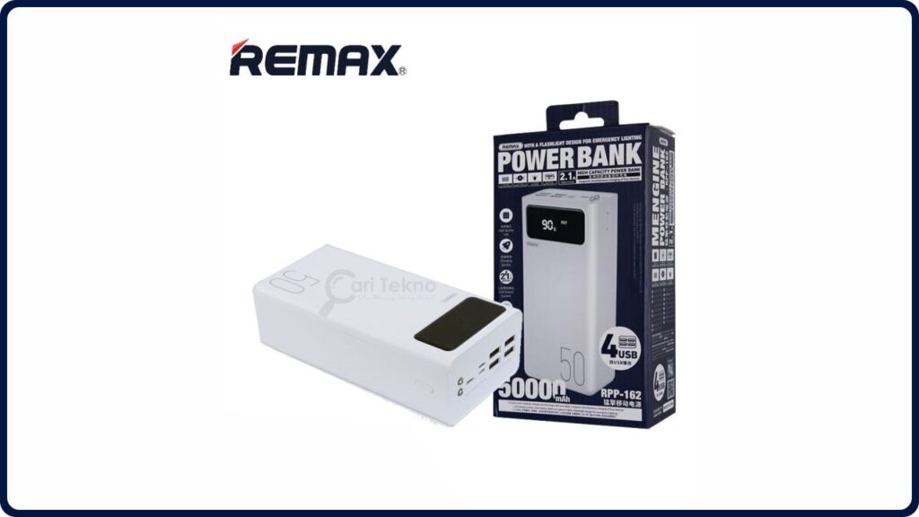 cadangan powerbank terbaik remax rpp-162 mengine 50000mah