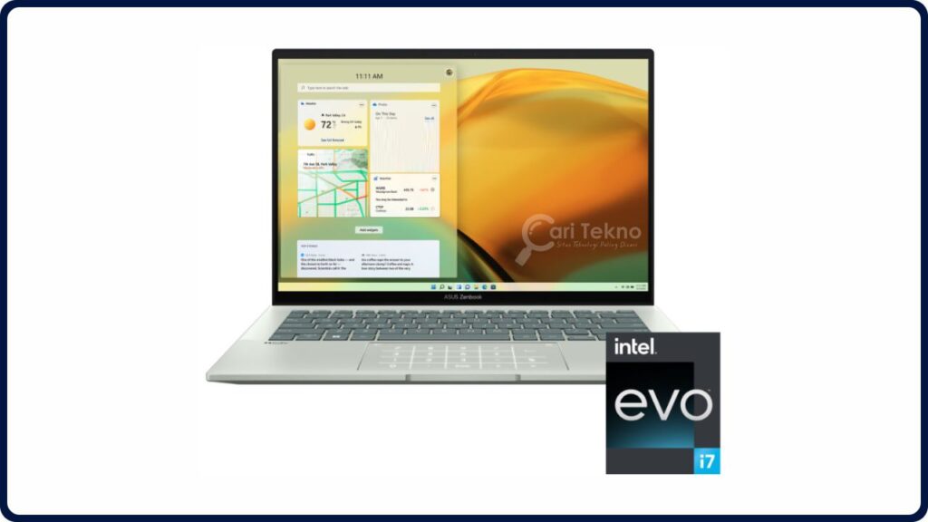 gambar laptop i7 terbaik asus zenbook 14 oled (ux3402)