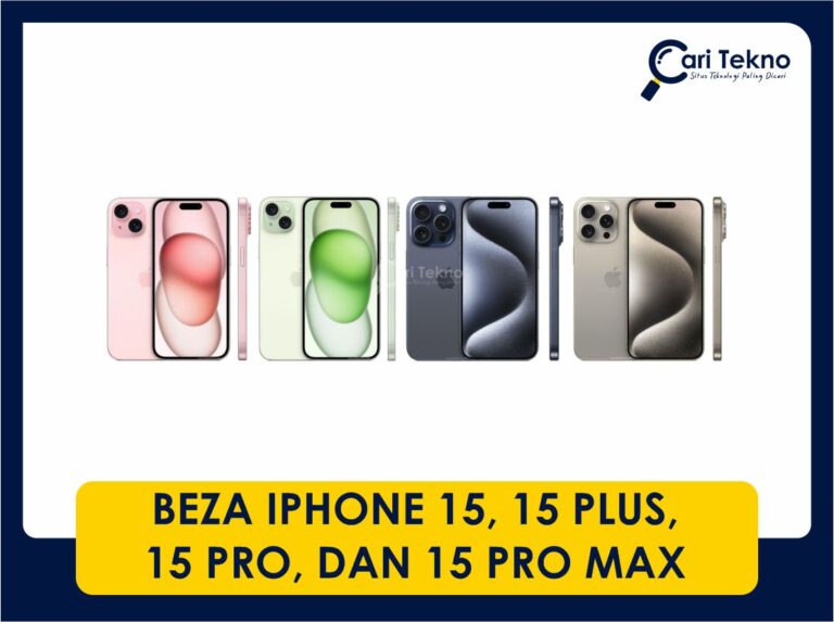 beza iphone 15, 15 plus, 15 pro, dan 15 pro max